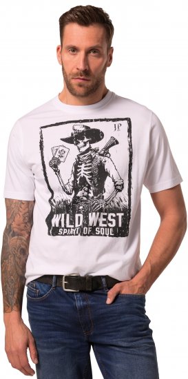 JP1880 T-Shirt 2-Pack Wild West Black And White - Herren-T-Shirts - Herren-T-Shirts in großen Größen