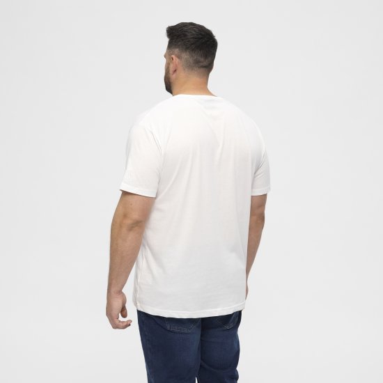 North Latitude T-Shirt O-Neck White TALL - TALL T-shirts - Extra lange T-Shirts Herren