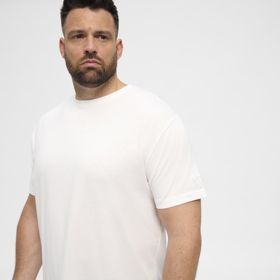 North Latitude T-Shirt O-Neck White TALL - TALL T-shirts - Extra lange T-Shirts Herren