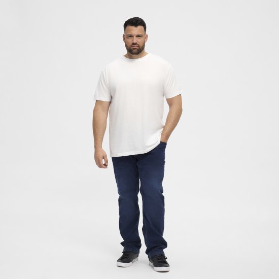 North Latitude T-Shirt O-Neck White TALL - TALL T-shirts - Extra lange T-Shirts Herren