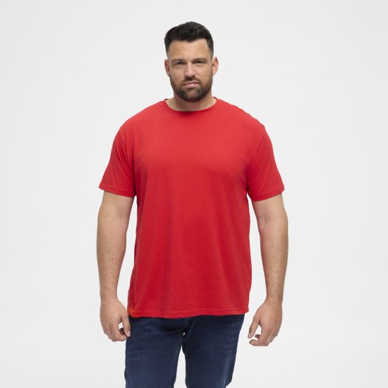 North Latitude T-Shirt O-Neck Red TALL - TALL T-shirts - Extra lange T-Shirts Herren