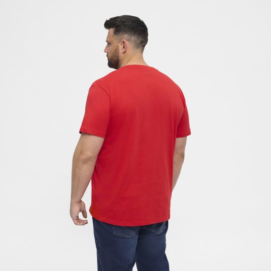 North Latitude T-Shirt O-Neck Red TALL - TALL T-shirts - Extra lange T-Shirts Herren