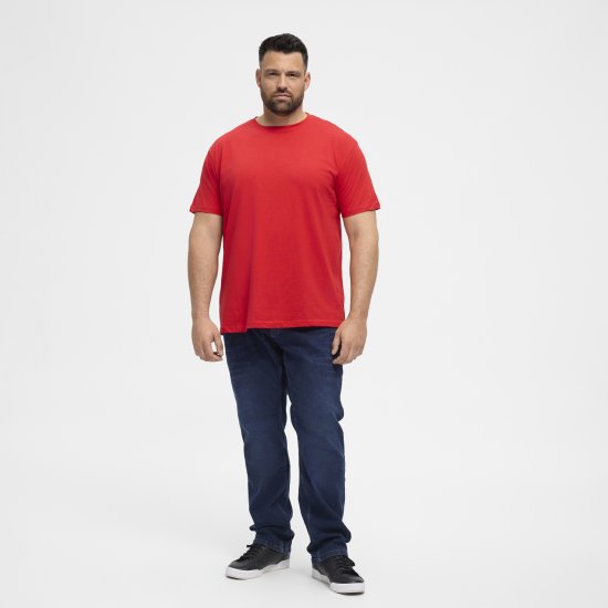 North Latitude T-Shirt O-Neck Red TALL - TALL T-shirts - Extra lange T-Shirts Herren