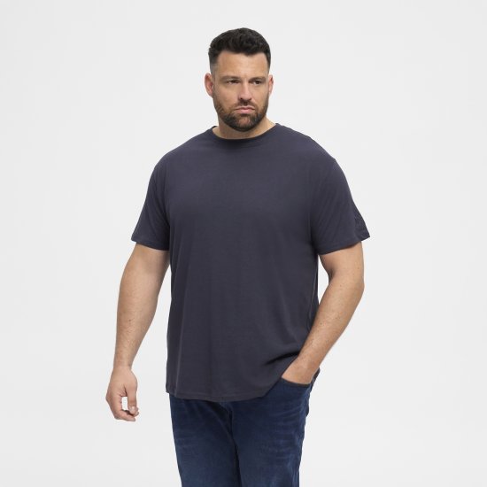 North Latitude T-Shirt O-Neck Navy Blue TALL - TALL T-shirts - Extra lange T-Shirts Herren