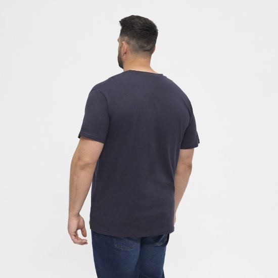 North Latitude T-Shirt O-Neck Navy Blue TALL - TALL T-shirts - Extra lange T-Shirts Herren