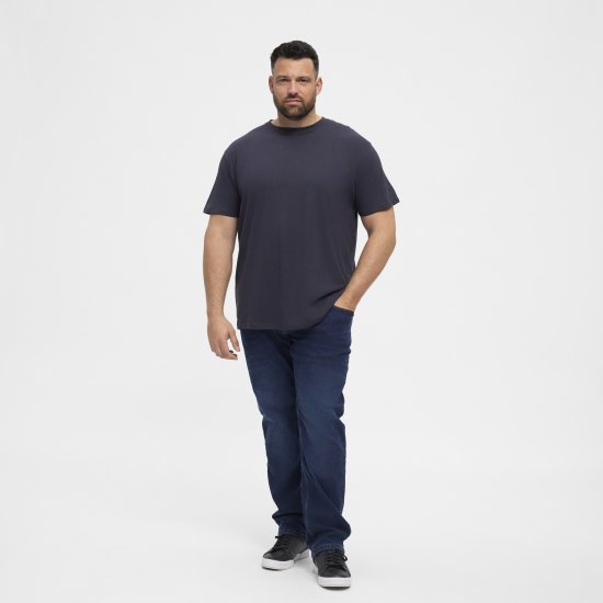 North Latitude T-Shirt O-Neck Navy Blue TALL - TALL T-shirts - Extra lange T-Shirts Herren