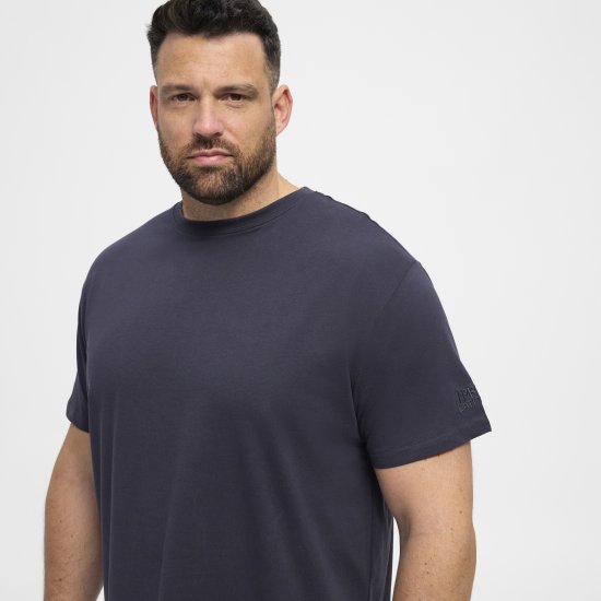 North Latitude T-Shirt O-Neck Navy Blue TALL - TALL T-shirts - Extra lange T-Shirts Herren