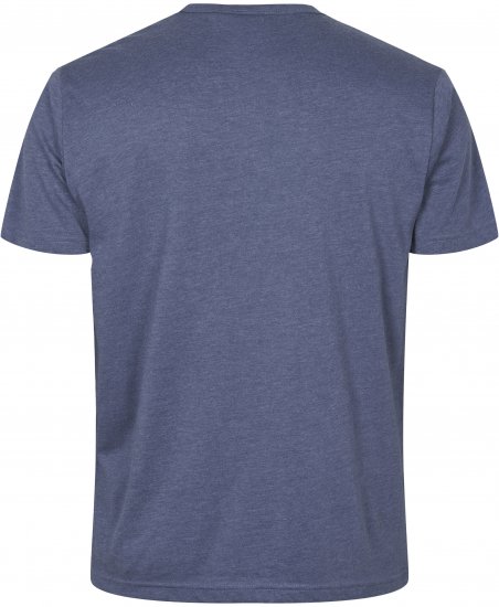North Latitude Denim Printed T-Shirt Blue Melange TALL - TALL T-shirts - Extra lange T-Shirts Herren