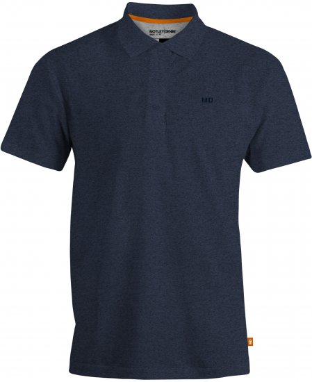 Motley Denim Bratislava Polo Dark Indigo - Polo-shirts für herren - Polo-Shirts für Herren in großen Größen