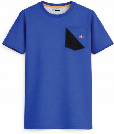 Motley Denim Milan T-Shirt Royalblau - Herren-T-Shirts - Herren-T-Shirts in großen Größen