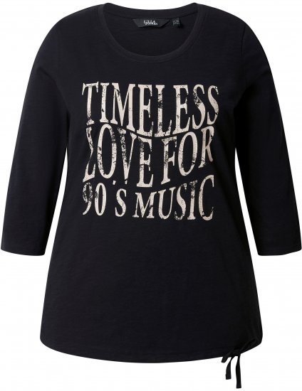 Ulla Popken Timeless Love 3/4 Sleeve Graphic Tee - T-Shirts - 
