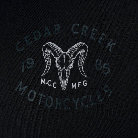Kam Jeans 5793 Cedar Creek Reverse Print Tee Black - Herren-T-Shirts - Herren-T-Shirts in großen Größen