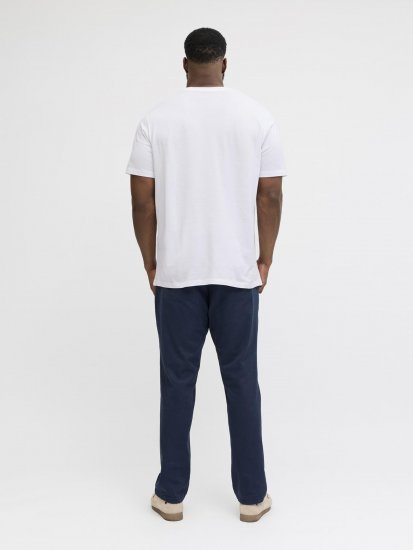 Jack & Jones Dover Denim O-Neck T-Shirt White - Herren-T-Shirts - Herren-T-Shirts in großen Größen