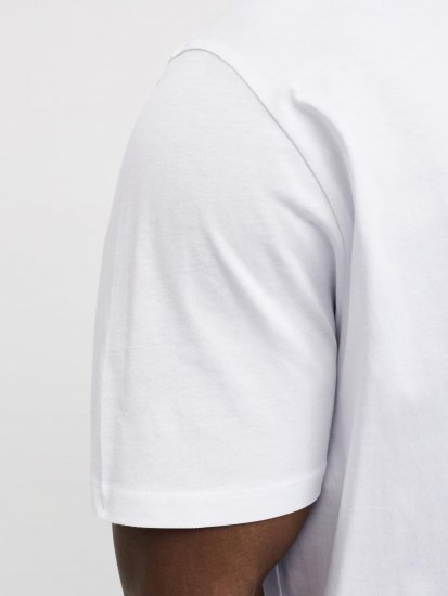 Jack & Jones Dover Denim O-Neck T-Shirt White - Herren-T-Shirts - Herren-T-Shirts in großen Größen