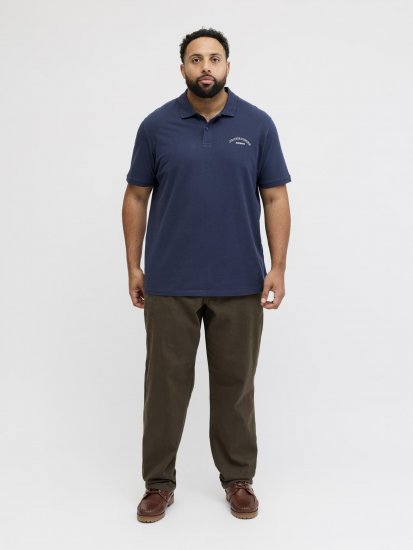 Jack & Jones College Logo Short Sleeve Polo Shirt Blue - Polo-shirts für herren - Polo-Shirts für Herren in großen Größen