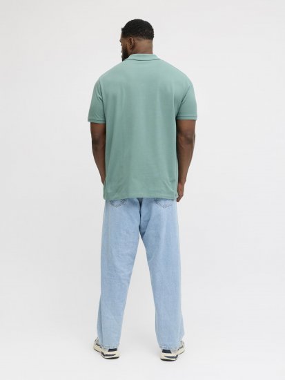 Jack & Jones College Logo Short Sleeve Polo Turquoise - Polo-shirts für herren - Polo-Shirts für Herren in großen Größen