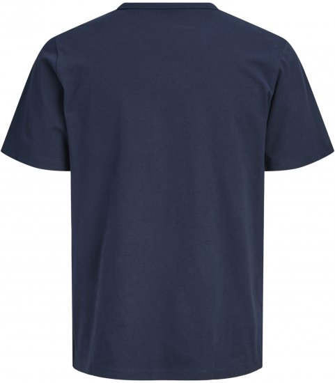Jack & Jones College Logo Crew Neck T-Shirt Blue - Herren-T-Shirts - Herren-T-Shirts in großen Größen