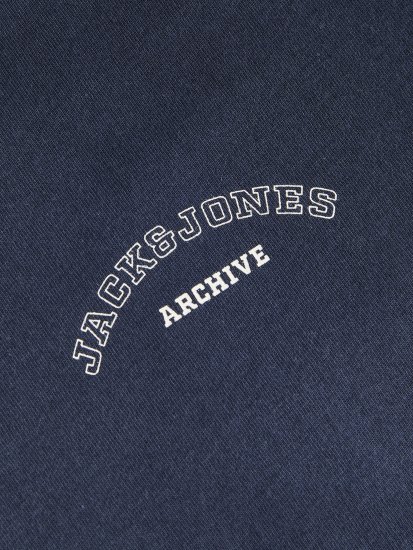 Jack & Jones College Logo Crew Neck T-Shirt Blue - Herren-T-Shirts - Herren-T-Shirts in großen Größen