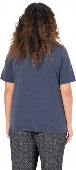 Ulla Popken Peacock Short Sleeve Graphic Tee - Bedruckte T-shirts für damen - 