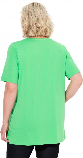 Ulla Popken Essential Front Pleat Tee Mint Green - T-Shirts - 
