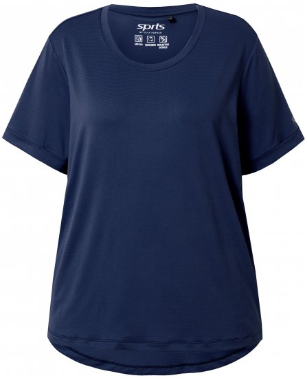 Ulla Popken UPF 50 Quick Drying Tee Navy - T-Shirts - 