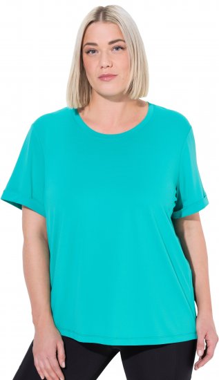 Ulla Popken UPF 50 Quick Drying Tee Turquoise - T-Shirts - 