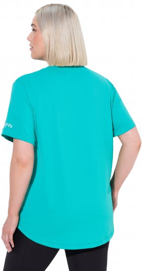 Ulla Popken UPF 50 Quick Drying Tee Turquoise - T-Shirts - 