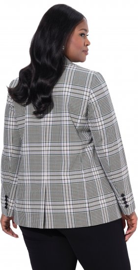 Ulla Popken Karierter Blazer Grün - Blazer - 