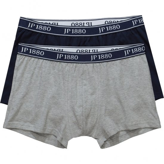 JP1880 Boxershorts Flexnamic 2-Pack Navy/Grey - Herrenunterwäsche & bademode - Herrenunterwäsche & Bademode in großen Größen