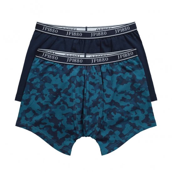 JP1880 Boxershorts Flexnamic OEKO-TEX Mid 2-Pack Blue - Herrenunterwäsche & bademode - Herrenunterwäsche & Bademode in großen Größen