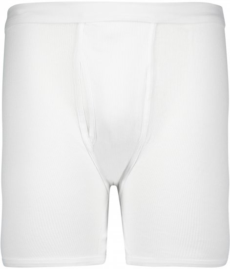 Adamo Prestige Boxershorts Double Ribbed White - Herrenunterwäsche & bademode - Herrenunterwäsche & Bademode in großen Größen