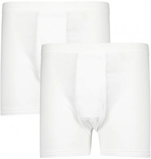 Adamo Royal Fine Ribbed Boxershorts 2-Pack White - Herrenunterwäsche & bademode - Herrenunterwäsche & Bademode in großen Größen