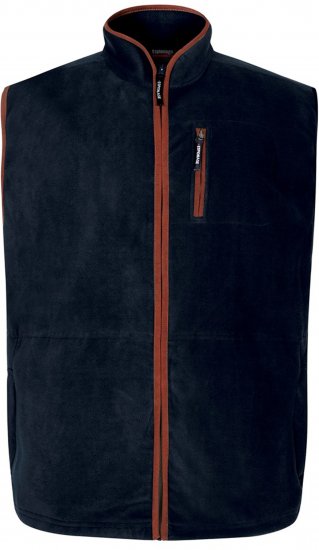 Espionage FL047 Microfleece Gilet Navy - Westen - Outdoor-Westen in großen Größen