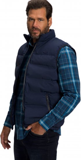 JP1880 Quilted Gilet Stand-up Collar Navy - Herren jacken - Herren Jacken in großen Größen
