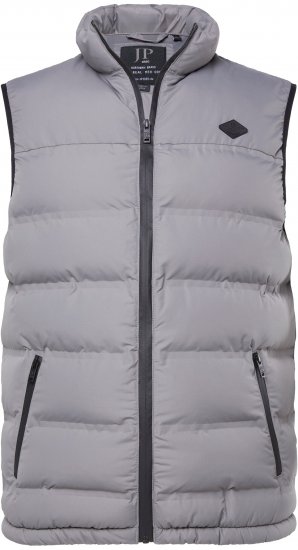 JP1880 Quilted Vest Outdoor Stand-up Collar Grey - Herren jacken - Herren Jacken in großen Größen