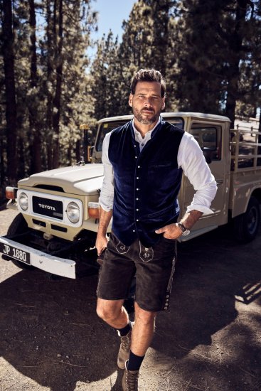 JP1880 Velvet Vest Traditional Blue - Festmode - Festliche Mode – Stilvoll und bequem feiern