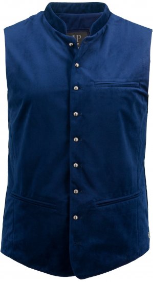 JP1880 Velvet Vest Traditional Blue - Festmode - Festliche Mode – Stilvoll und bequem feiern