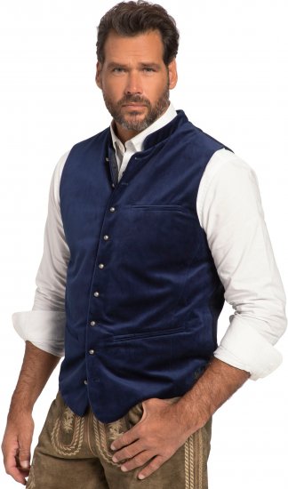 JP1880 Velvet Vest Traditional Blue - Festmode - Festliche Mode – Stilvoll und bequem feiern