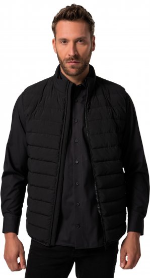JP1880 Quilted Gilet Stand-Up Collar Black - Herren jacken - Herren Jacken in großen Größen