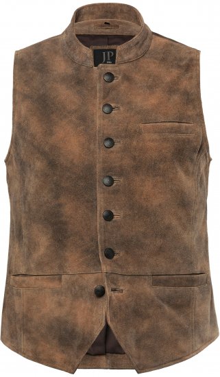 JP1880 Vest Traditional Cowhide Brown - Festmode - Festliche Mode – Stilvoll und bequem feiern