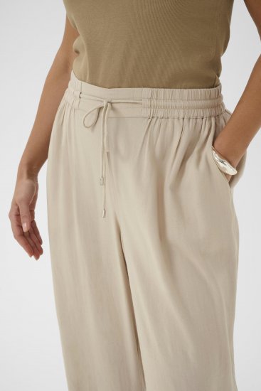 Kaffe Curve Mille Wide Pants Feather Grey - Stoffhosen - 