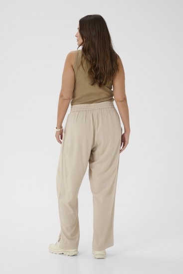 Kaffe Curve Mille Wide Pants Feather Grey - Stoffhosen - 