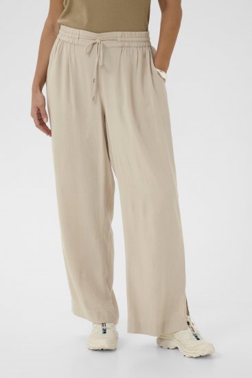 Kaffe Curve Mille Wide Pants Feather Grey - Stoffhosen - 