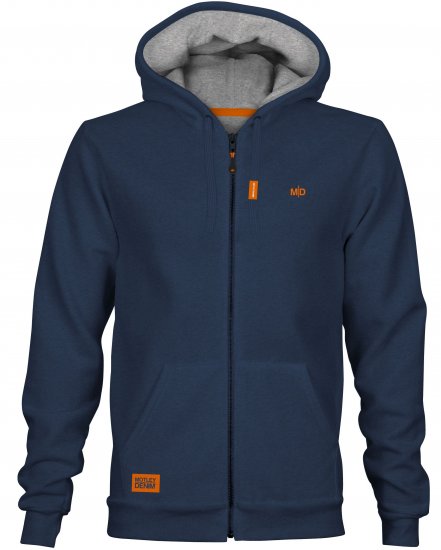 Motley Denim Copenhagen Hoodie Dark Indigo - Herren-sweater und -hoodies - Herren-Sweater und -Hoodies in großen Größen