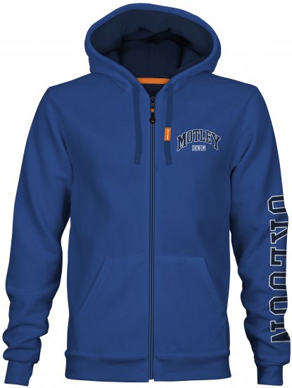 Motley Denim Munich Hoodie Royal Blue - Herren-sweater und -hoodies - Herren-Sweater und -Hoodies in großen Größen