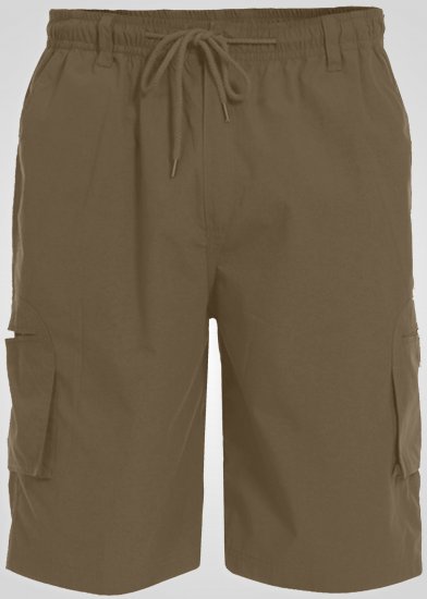 D555 Nick Cargoshorts mit Elastischem Bund Beige - Herrenshorts - Herrenshorts in großen Größen