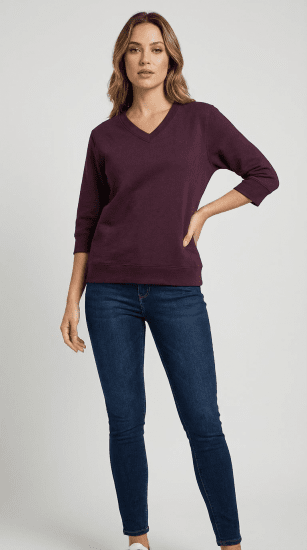 Nora Mikken GELINA Sweater Mauve Wine - DAMENMODE XS-XXL - 