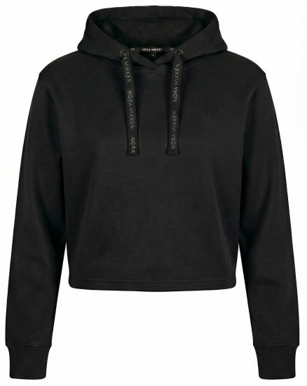Nora Mikken KAMILLA Cropped Hoodie Black - DAMENMODE XS-XXL - 