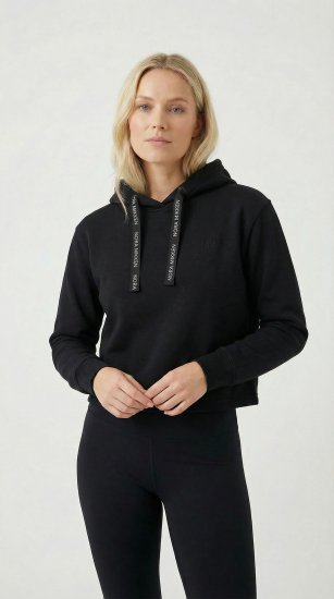 Nora Mikken KAMILLA Cropped Hoodie Black - DAMENMODE XS-XXL - 