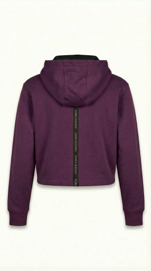 Nora Mikken KAMILLA Cropped Hoodie Mauve Wine - DAMENMODE XS-XXL - 